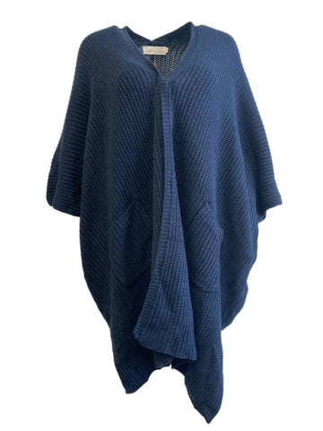 LOST IN LUNAR Women's Navy Hanging Out Cardigan Size M/L NWT