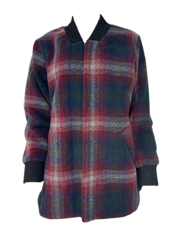 HEARTLOOM Women's Multicolored Plaid Jacket Size S NWT