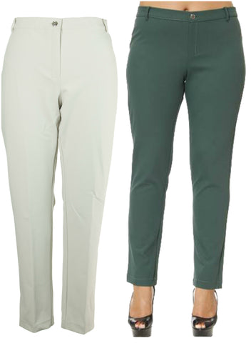 MARINA RINALDI Women's Richi Slim Fit Pants $340 NWT