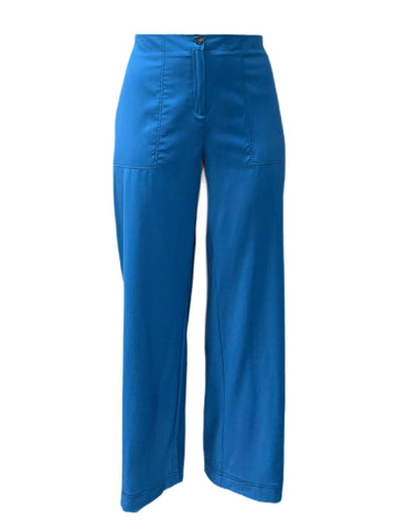 Marina Rinaldi Women's Blue Radice Straight Leg Pants NWT