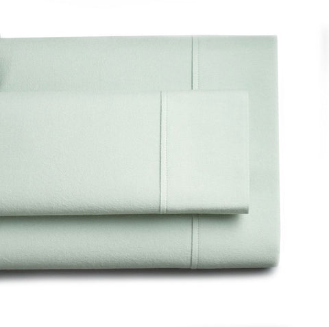 Simply Vera by Vera Wang Portuguese Flannel Queen Sheet Set - Aqua $180 NEW