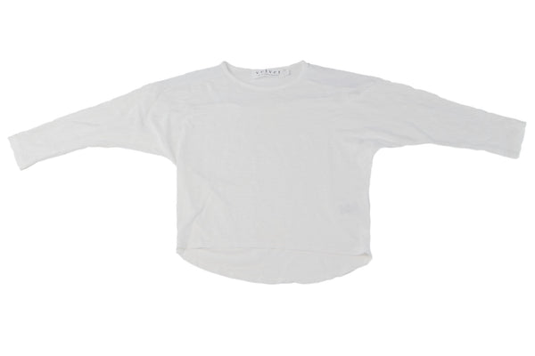 VELVET by Graham & Spencer Girl's Salima Hi-Low Hem 3/4 Sleeve Tee NWT $48