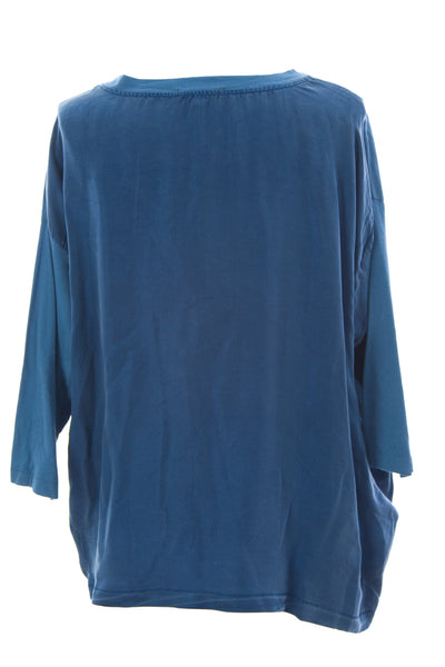 SURFACE TO AIR Women's Midnight Blue Section Tee $170 NEW