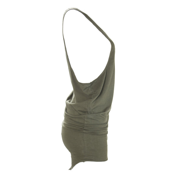 OAK NYC Unisex Grunge Side Cowl Long Tank MT048 $82 NEW