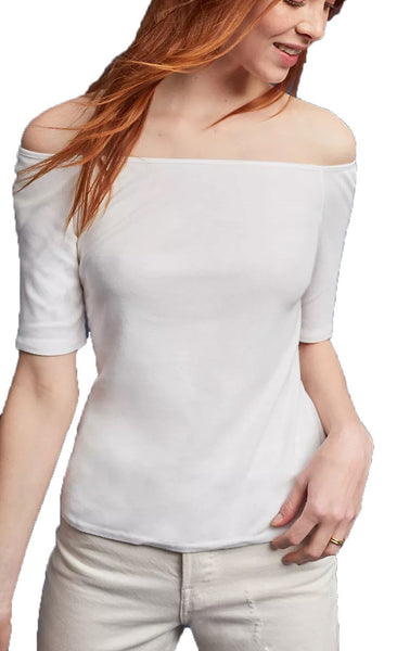 SPLENDID Women's White Off The Shoulder Top $64 NWT