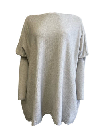 LOST IN LUNAR Women's Grey Taylor Knit Oversized Sweater M/L NWT