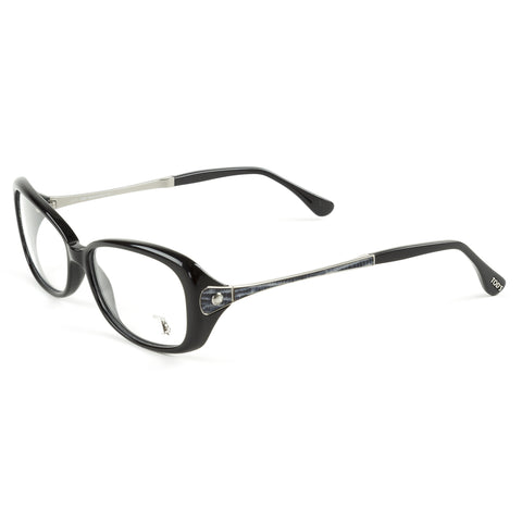 Tod's Rectangular Eyeglass Frames TO5044 55mm Shiny Black