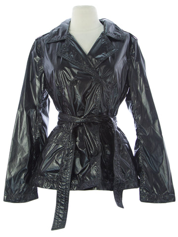 ADD Women's Black Polyamide Button Close Jacket UAW419 $250 NEW