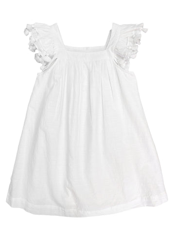 ROBERTA ROLLER RABBIT Girl's White Vickey Dress $75 NEW