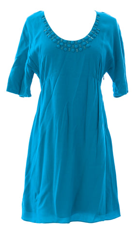 BODEN Women's Ultramarine Blue Decadent Tunic Dress WA416 $148 NWOT