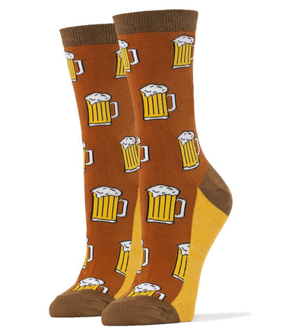 OOOH YEAH! Women's Novelty Crew Socks, Beer Me