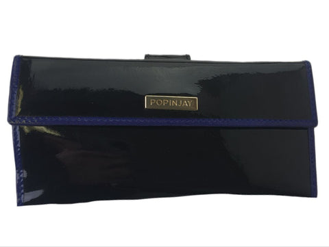 POPINJAY Women's Black Embroidered Wallet #BX1 One Size NWT