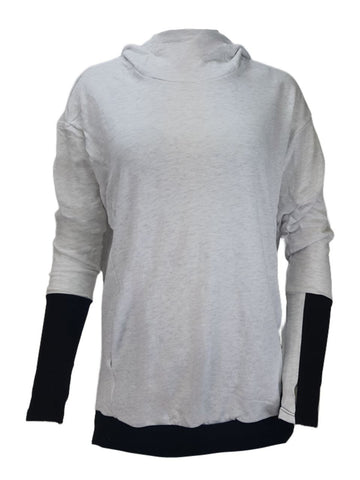 TEREZ Women's White Ash Fleece Hoodie #47402993 NWT