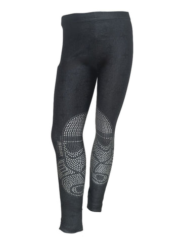 TEREZ Girl's Black Star Wars Crystal Trooper Leggings #4018054 NWT