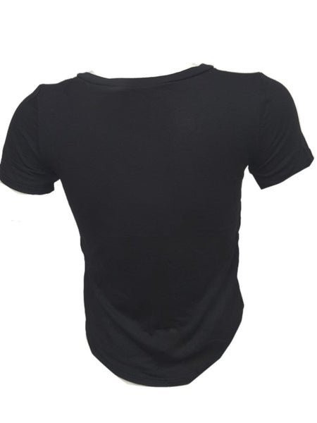 TEREZ Girl's Black Classic Shirt #31703546 Medium NWT