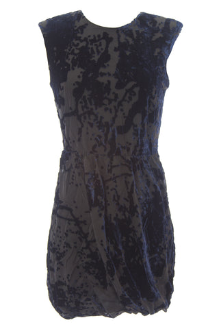 DOLCE VITA Women's Brette Navy Velvet Cut-out Back Sleeveless Dress $198 NEW