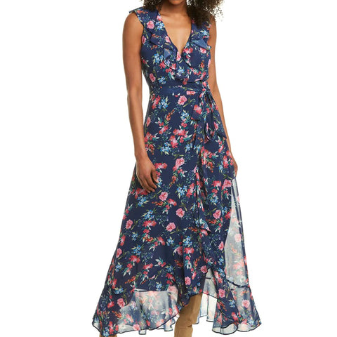 YUMI KIM Women's Mulberry Navy Carla Maxi Dress #DR19596/258 XXS NWT