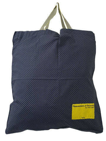 DESCENDANT OF THIEVES Men's Blue Shopper Tote Bag #Dots One Size NWT