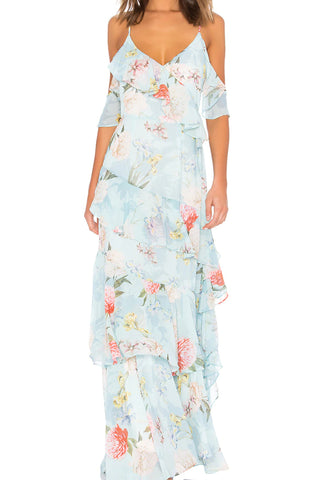 YUMI KIM Women's Forever Yours Jade Hearts Desire Maxi Dress #1816m Medium NWT