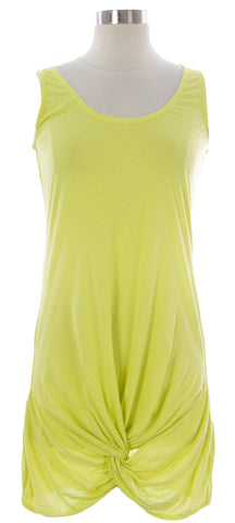NAILA Women's Yellow Twisted Koral Dress Dre3YLW $110 NEW