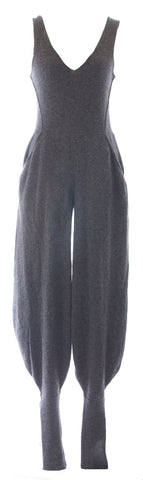 DIESEL Women's Grey Tuta Harem Leg Wool Sleeveless Jumpsuit #00AE9Q NEW