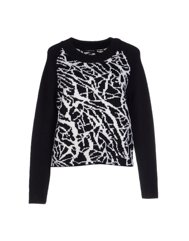 SURFACE TO AIR Women's Black & Ivory Elva Sweater $425 NEW