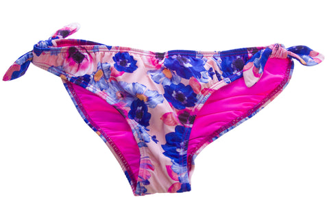 ZINKE Women's Pop Floral Print Gidget Hipster Bikini Bottoms $66 NEW