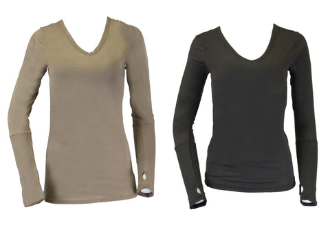 Grey State Women's V Front Back Tee $68 NEW