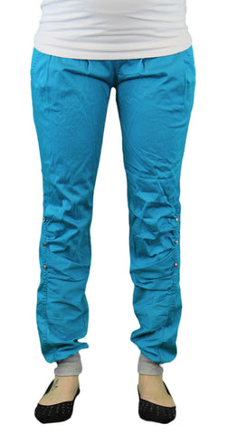 9 Fashion Maternity Gadar Teal Low-Panel Pants Sz S $88 NWT