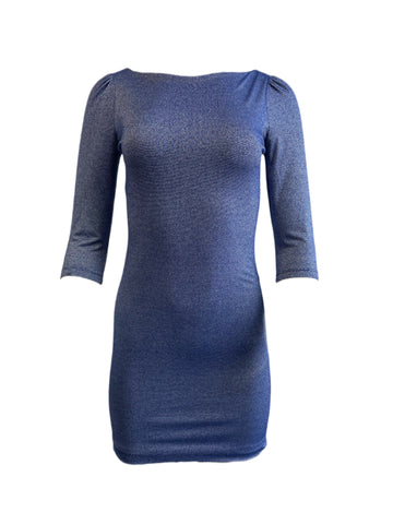 VON VONNI Women's Tropic Cobalt London Elbow Sleeve Dress $170 NEW