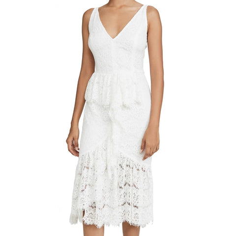 YUMI KIM Women's White Lace La Vida Dress #DR18497/258 NWT