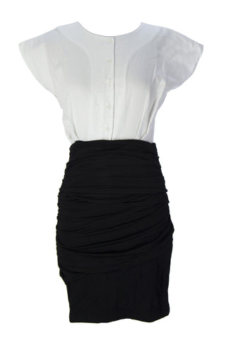 SURFACE TO AIR Women's White + Black Reina Dress $295 NEW