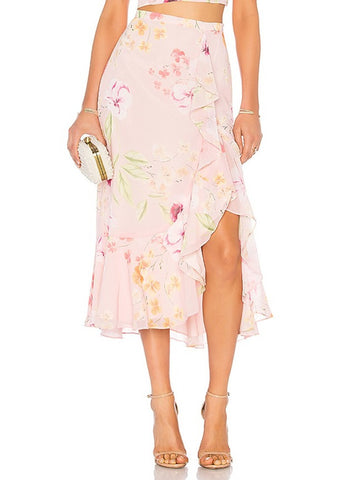 YUMI KIM Women's Wallflower Waterfall Skirt #SK18223 NWT