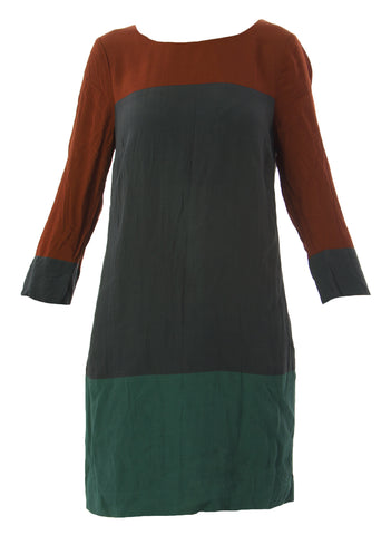 BODEN Women's Multi Colourblock Tunic Dress WH430 US Sz 2R $128 NWOT
