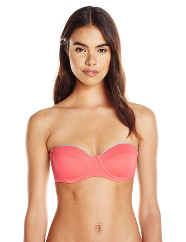 ZINKE Women's Grapefruit Taylor Underwire Bikini Top $96 NEW