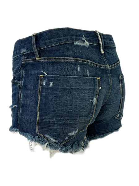 3X1 Women's Blue Denim 5 Pockets Selvedge Short #002 NWOTT