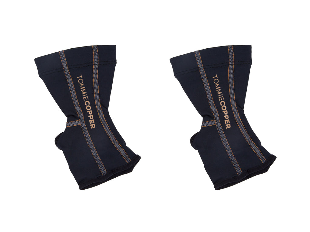 TOMMIE COPPER Unisex Black Performance Ankle Sleeves NEW