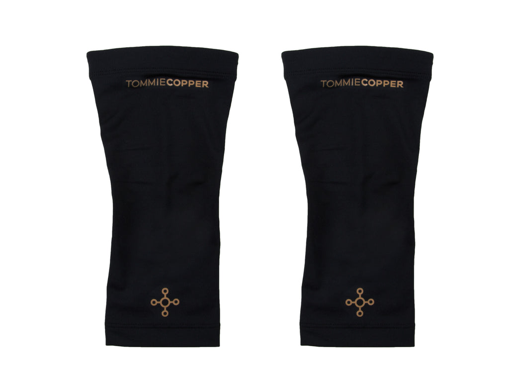 TOMMIE COPPER Unisex Black Compression Calf Sleeves NEW