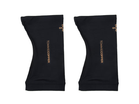 TOMMIE COPPER Unisex Black 2 Pack Compression Knee Sleeves NEW