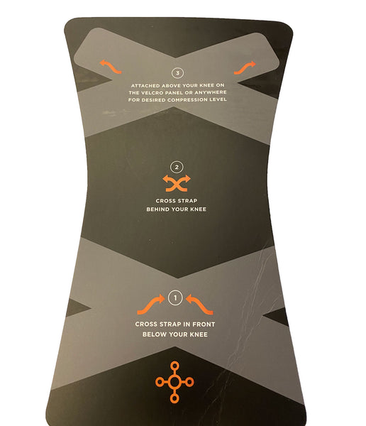 TOMMIE COPPER 2-Pack Black Compression Knee Sleeves w/ Adjustable Straps