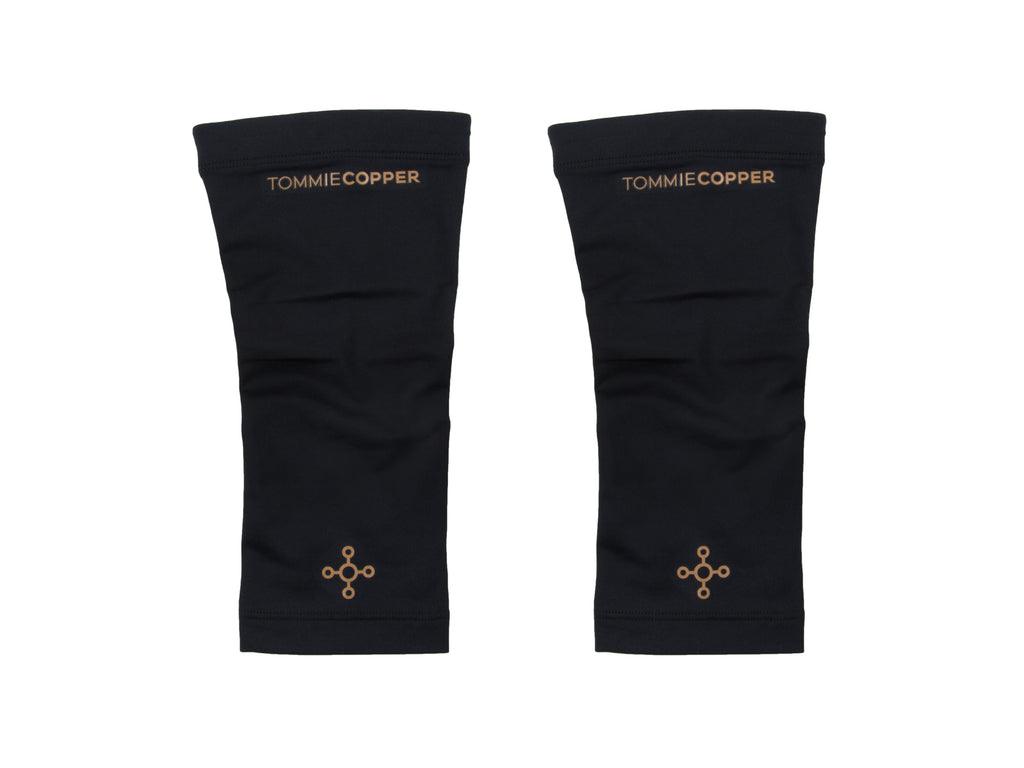 TOMMIE COPPER Unisex Black Compression Elbow Sleeves NEW