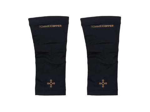 TOMMIE COPPER Unisex Black Compression Elbow Sleeves NEW