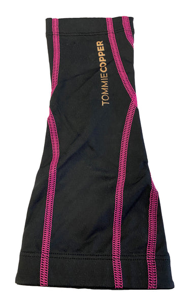 TOMMIE COPPER Unisex Black/Pink Compression Elbow Sleeve NEW