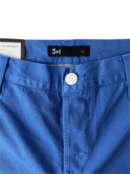 3X1 Men's Blue Selvedge Periw Short #075 36 NWT