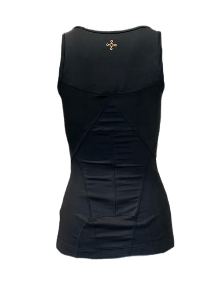 TOMMIE COPPER Women's Lower Back Support Tank Top, Black