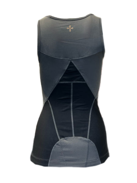 TOMMIE COPPER Women's Lower Back Support Tank Top, Grey