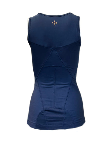 TOMMIE COPPER Women's Lower Back Support Tank Top, Navy