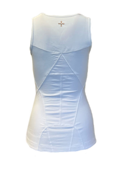 TOMMIE COPPER Women's Lower Back Support Tank Top, White
