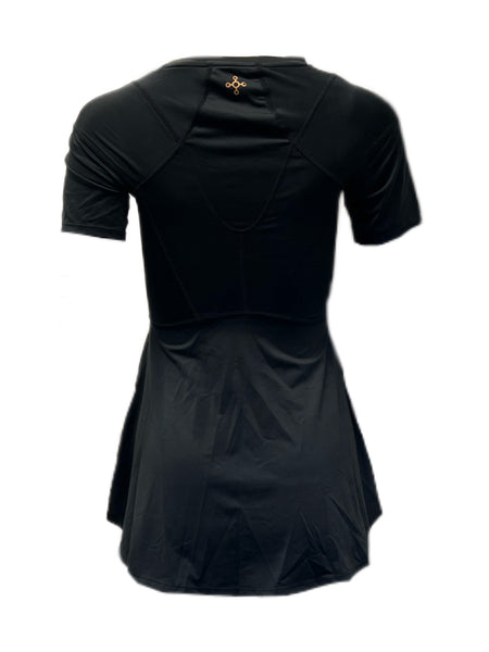 TOMMIE COPPER Women's A-Line Compression Shoulder Shirt, Black