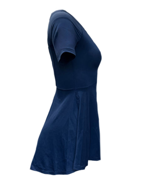 TOMMIE COPPER Women's A-Line Compression Shoulder Shirt, Navy